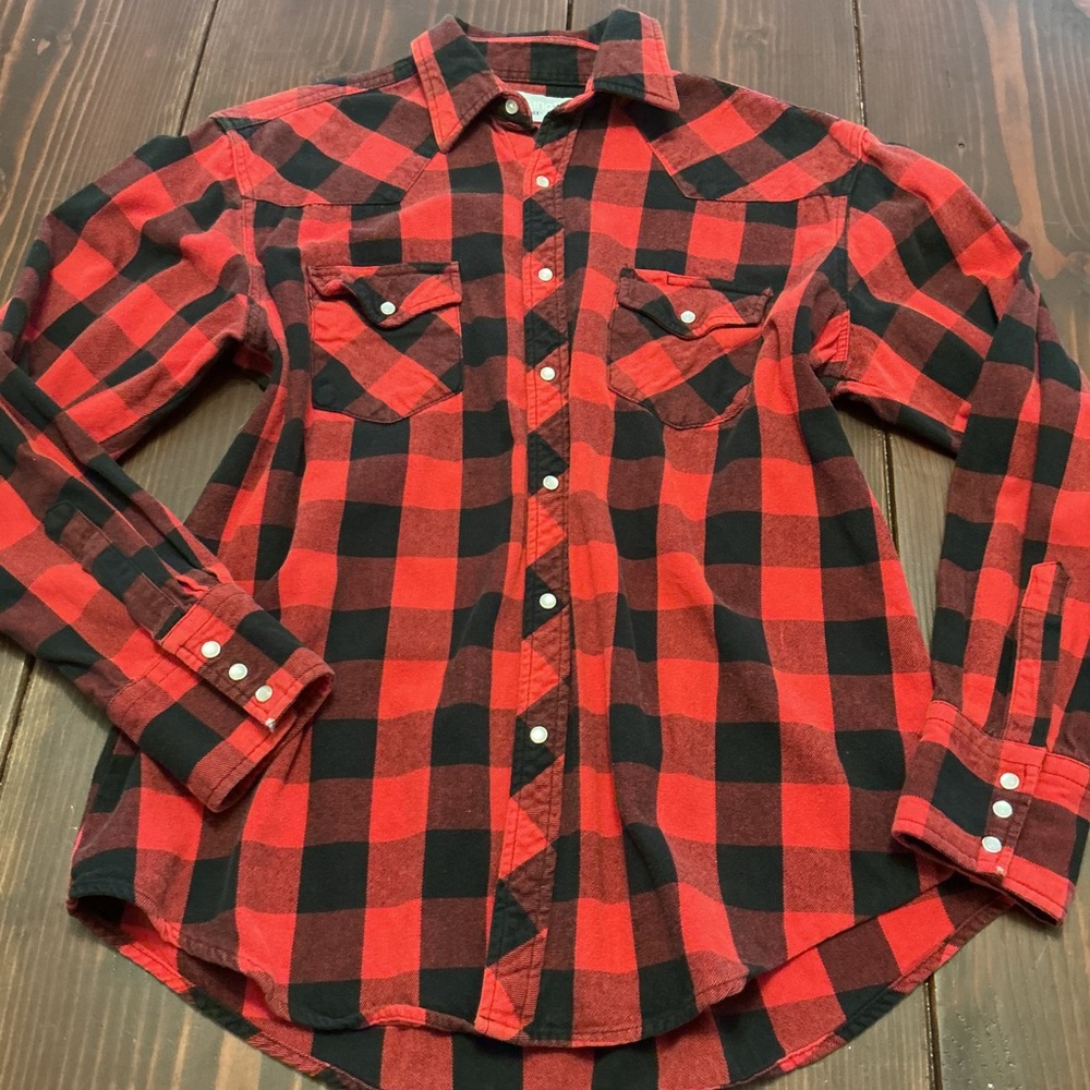Vintage 1970’s Oversized Wrangler Button Up Flannel